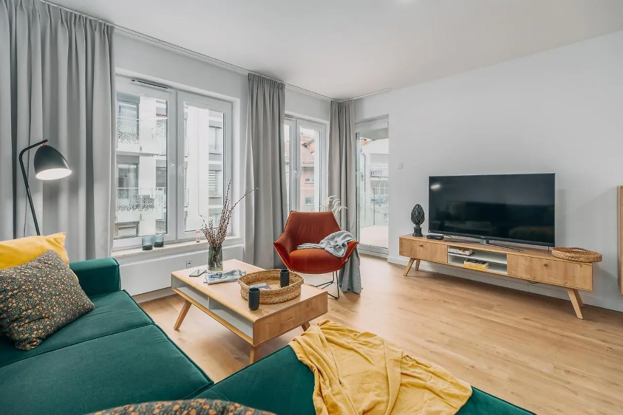 Апартаменты Nadmorskie Tarasy Apartament Wave Surfingbird Колобжег